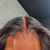 BEEOS Bleachd Knots 2x6 HD lace closure close-up shows ultra-thin skinlike lace for invisible scalp