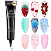 Beetles 3D Gel Nail Art bottle ready for DIY sculpted designs on nails