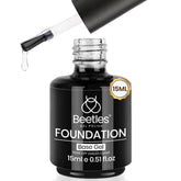 Beetles capa base 15ml: botella clara para base duradera