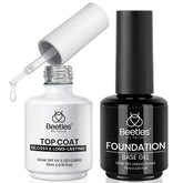 Beetles base coat 15ml bottle close-up for strong adhesion and color protection.