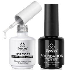 Beetles base coat 15ml bottle close-up for strong adhesion and color protection.