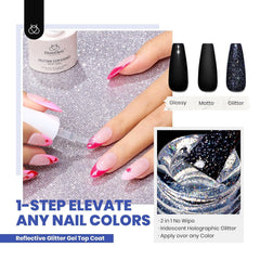 Beetles base coat no-wipe foundation for longer-lasting manicure.