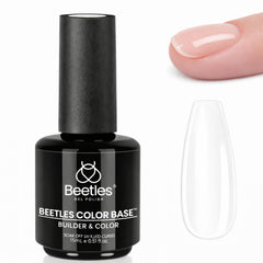 Beetles base goma transparente para uñas, refuerza uñas