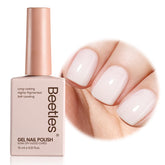 Beetles blanco lechoso gel uñas: bote para lograr acabado translúcido suave