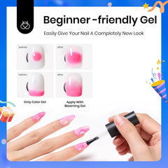 Beetles Blooming Gel, efecto acuarela para transiciones suaves de color.
