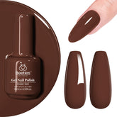 Beetles Brown Gel Nail Polish 15ml bottle with long-lasting shine for nails