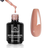 Beetles Builder Gel bote 15 ml para extensiones de uñas duraderas.
