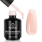 Beetles Builder Gel Nude: botella de gel de construcción con acabado natural.