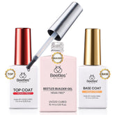 Beetles Builder Gel frente: kit completo para fortalecer uñas en casa.