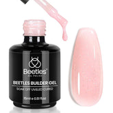 Beetles Builder Gel Starlit Nude en aplicación suave para uñas naturales