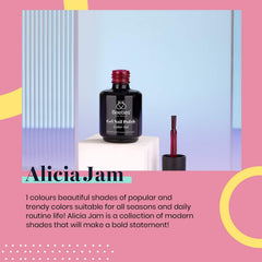 Beetles Burgundy Red gel polish swatches reveal deep burgundy color and glossy finish