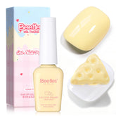 Beetles Butter Yellow gel polish bottle with color-matched cap for quick reference