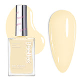 Beetles Butter Yellow nail polish bottle showing pastel spring shade for nails