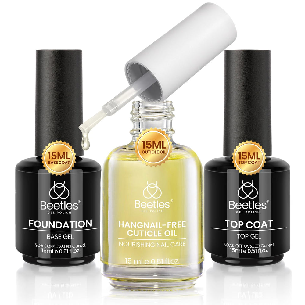 Beetles capa base de 15 ml para un acabado duradero en uñas