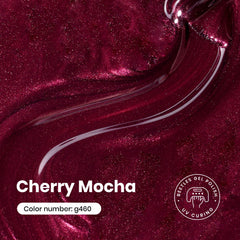 Beetles Burgundy Glitter Gel color burdeos para uñas elegantes