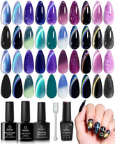Beetles Chameleon Gel Polish Stellar Mirage cat-eye shimmer for magnetic nail art.