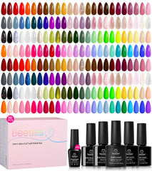 Beetles Gel Polish Chroma Dreams color swatches show vibrant 100 shades for versatile manicures