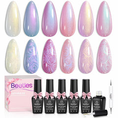 Beetles Colección Sirena: seis colores para uñas brillantes y creativas