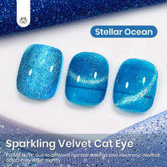 Beetles Azul Esmalte: curado con lámpara UV/LED para endurecimiento rápido.