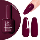 Beetles dark red gel polish bottle with rich color for elegant nails