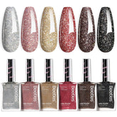Beetles Gel Polish Glitter Plateado: acabado brillante para uñas elegantes