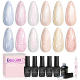 Beetles esmalte en gel perlado para uñas elegantes