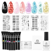 Beetles Esmalte de estampado: el bote transparente facilita ubicar el diseño con precisión.