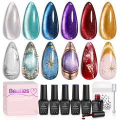 Beetles Cat Eye Gel, imán incluido para crear efectos magnéticos en uñas