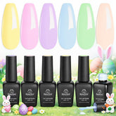 Beetles Gel Polish Pastel: conjunto de 6 colores para manicuras duraderas y brillantes.