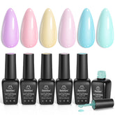 Beetles esmalte gel pastel rosa, tono suave para uñas elegantes.