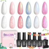 Beetles Pearl Gel, enfoque perla, manicura duradera con brillo suave