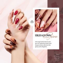 Beetles Esmalte Gel: purpurina dorada para realzar uñas.