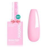 Beetles Esmalte Gel Rosa Claro Rosy Glow en botella, tono pastel duradero