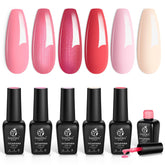 Beetles esmalte de gel Rosa suave: acabado brillante para uñas elegantes durante todo el año.
