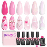 Beetles Gel Rosado Nude Blush Cotton, acabado suave para uso diario.