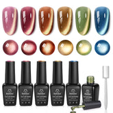 Beetles gel de uñas con efecto ojo de gato en botella dorada para estilos otoñales