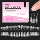 Beetles Flat-X puntas de uñas con forma almendra-ataud ofrecen ajuste suave.