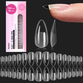 Beetles Flat-X tips almendra, 160 piezas, ajuste preciso para uñas planas