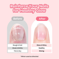 Beetles Fortalecedor de Uñas aplicacion, aplicación suave para fortalecer uñas débiles