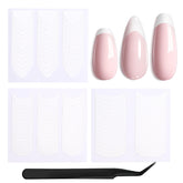 Beetles French manicure stickers pack for crisp edges and salon-like results.