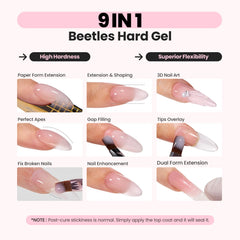 Beetles Gel curado con lámpara UV/LED, acabado profesional.