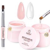 Beetles Gel Duro libre de HEMA, 1 oz, opción segura para uñas sensibles y profesionales.