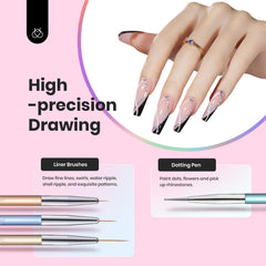 Beetles Gel Nail Art Brush long liner for precise lines and tips