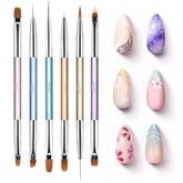 Beetles Gel Nail Art Brush with petal painting tip for floral designs