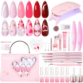 Beetles gel nail kit with UV lamp enables salon-like nails at home.