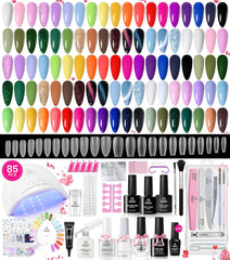 Beetles gel nail polish kit contents for a complete at-home manicure setup.