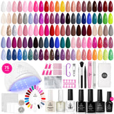 Beetles Gel Nail Polish Kit lamp for at-home curing with quick, even UV/LED drying.