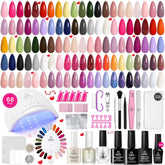Beetles Gel Nail Polish Kit with UV lamp enables convenient at-home manicures