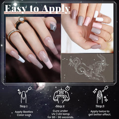 Beetles Gel Polish neutro rosa suave para un look diario