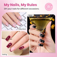 Beetles Gel Nail Tips con 16 tallas prenumeradas para encontrar la talla correcta